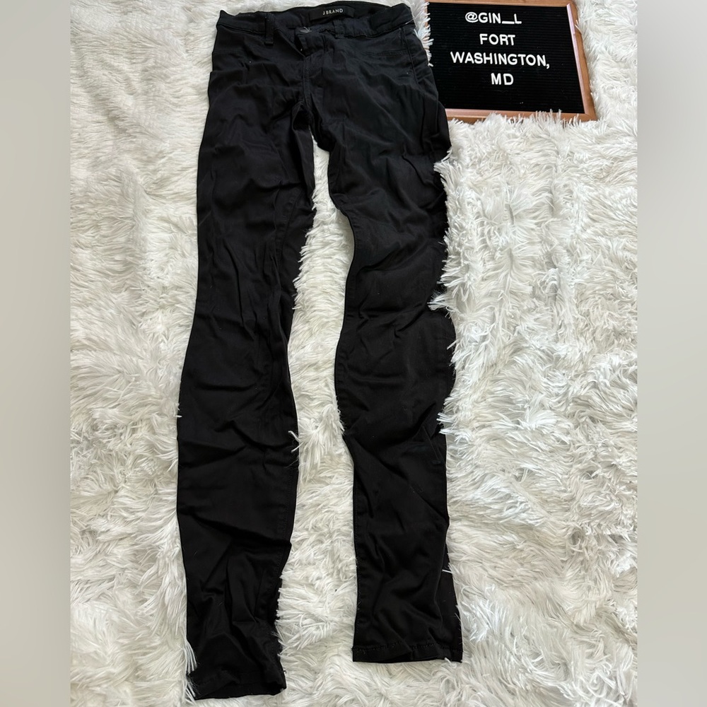 J BRAND Super Skinny Black Jeans